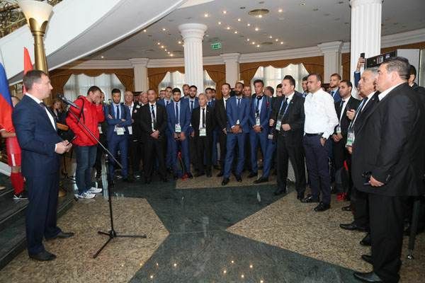 استقبال رسمي لبعثة تونس في موسكو