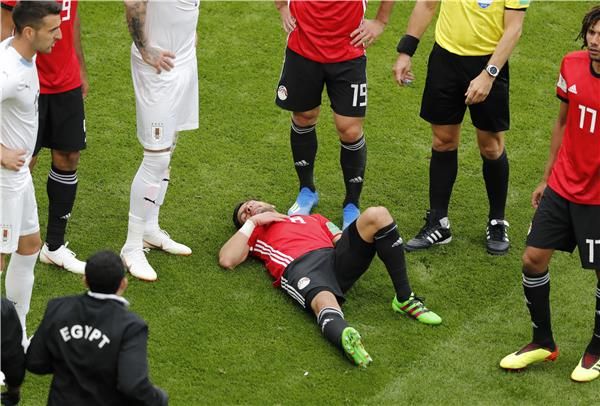 لحظة إصابة طارق حامد