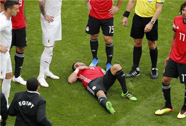 لحظة إصابة طارق حامد