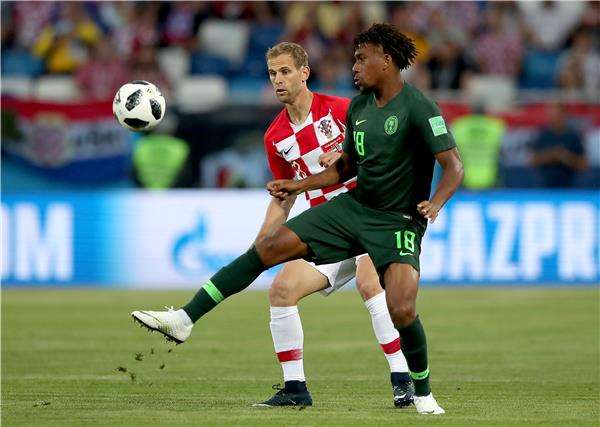 جانب من لقاء نيجيريا وكرواتيا