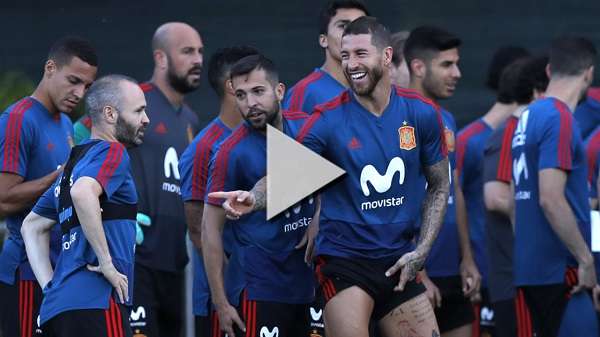 من تدريبات إسبانيا