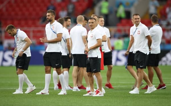 لاعبو المنتخب البولندي