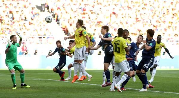 من لقاء اليابان وكولومبيا