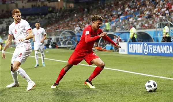 ديلي آلي خلال مواجهة تونس