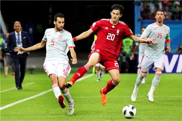 بوسكيتس خلال المباراة