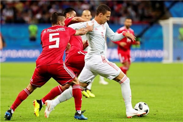 من مباراة إسبانيا وإيران