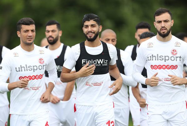 جانب من تدريبات منتخب تونس اليوم