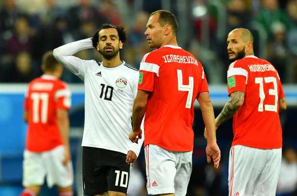 صلاح في مواجهة روسيا