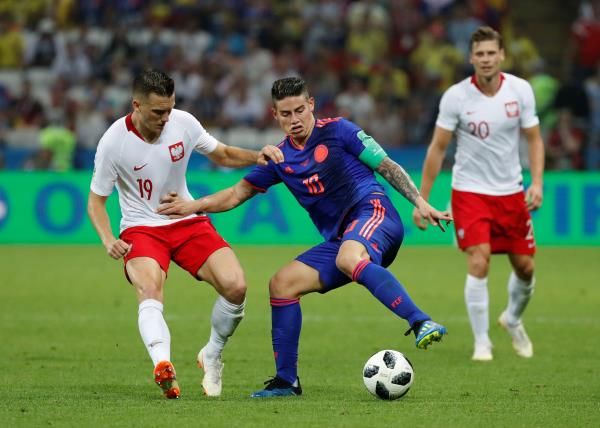 مباراة كولومبيا وبولندا