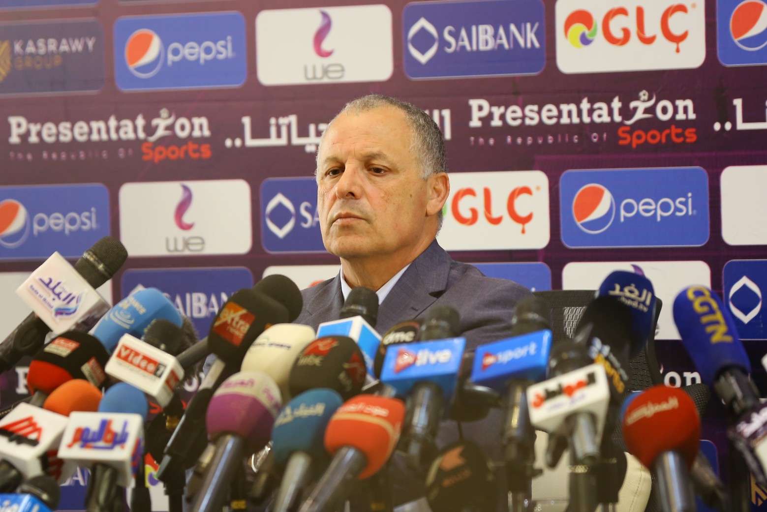 هاني أبوريدة من المؤتمر الصحفي