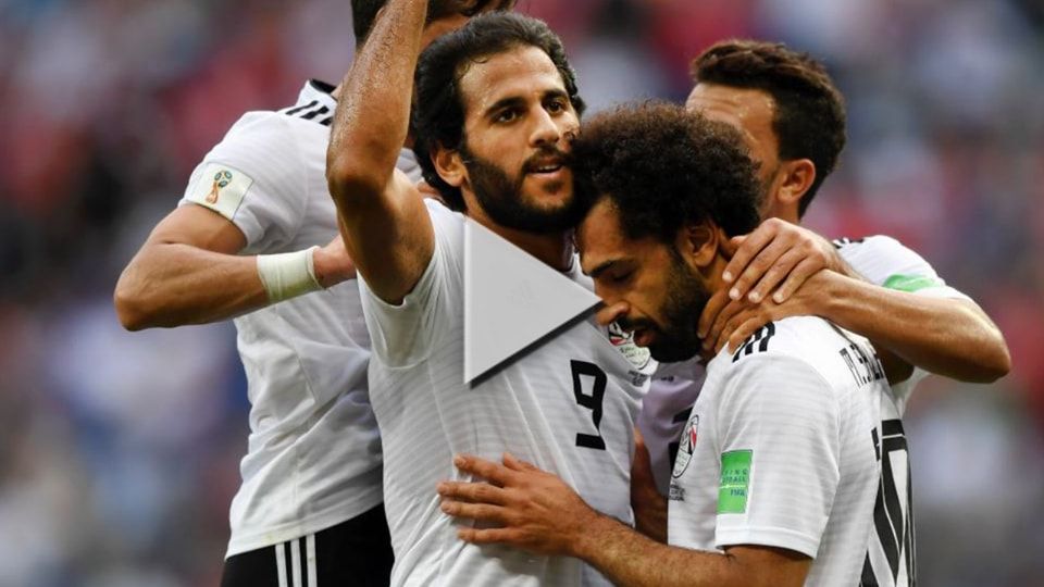 محمد صلاح مع منتخب مصر