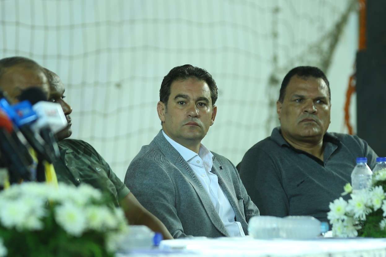 خالد جلال خلال المؤتمر