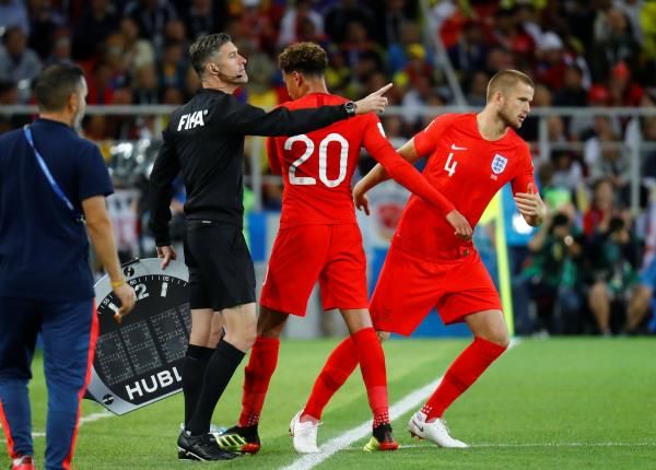 من مباراة إنجلترا وكولومبيا