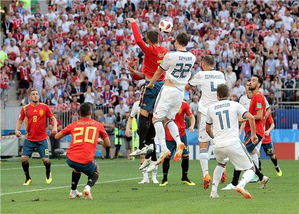 المنتخب الروسي أمام إسبانيا