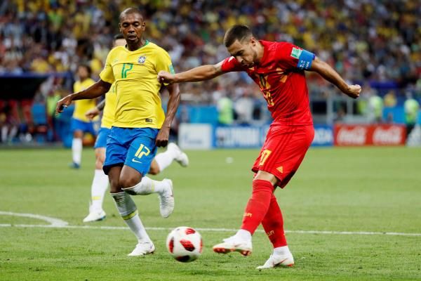 هازارد خلال المباراة