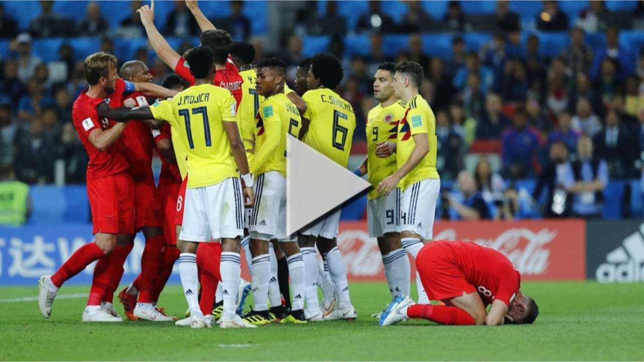من مباراة إنجلترا وكولومبيا