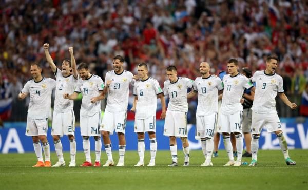 لاعبو منتخب روسيا