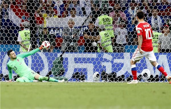 من لقاء روسيا وكرواتيا