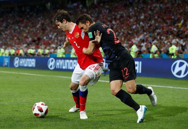 من لقاء روسيا وكرواتيا