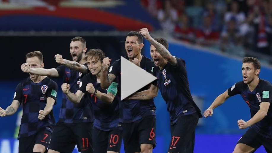 فرحة لاعبي كرواتيا