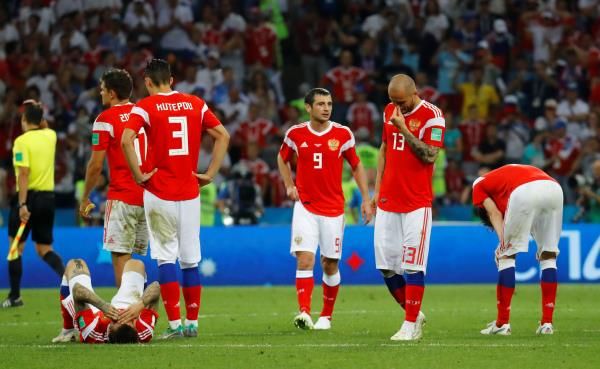 لاعبو منتخب روسيا