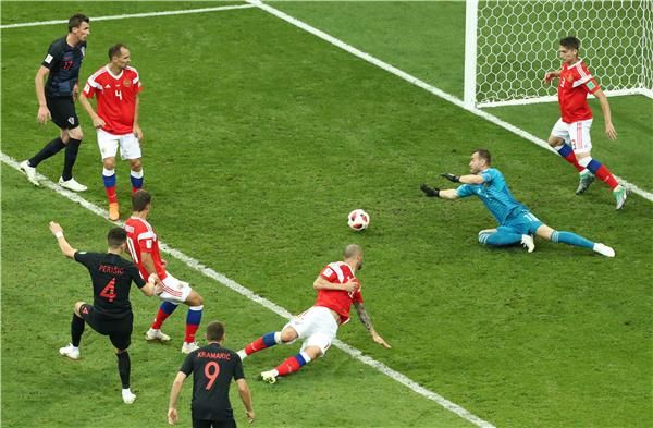 من مباراة روسيا وكرواتيا