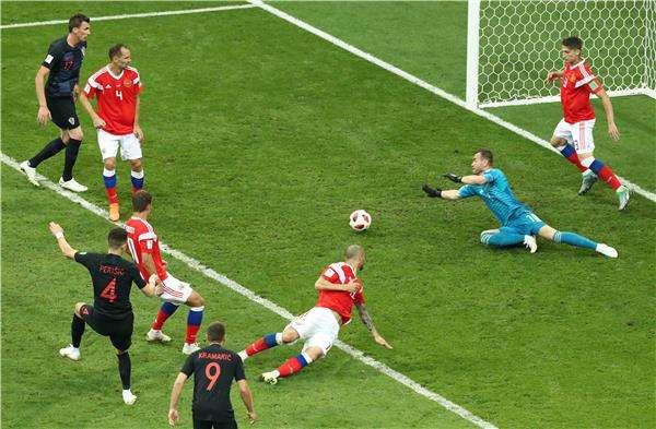 من مباراة روسيا وكرواتيا