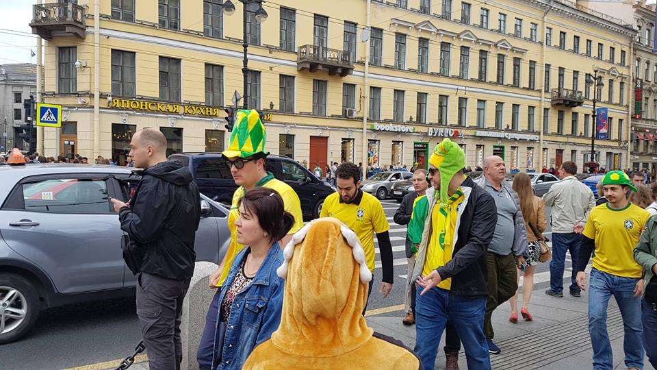 جماهير البرازيل في سان بطرسبرج