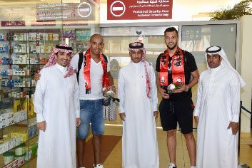 جانب من وصول اللاعبين