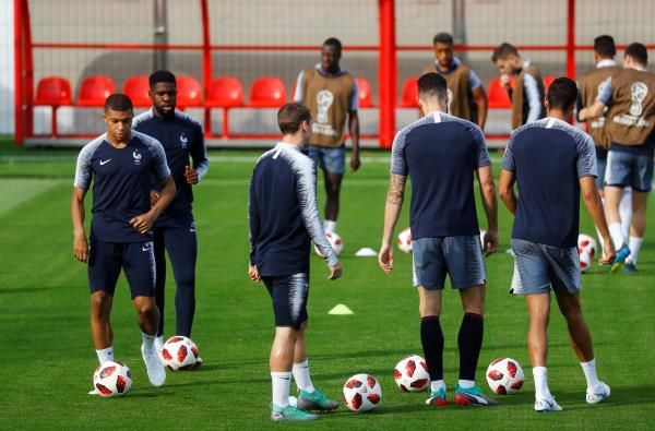 من تدريبات منتخب فرنسا