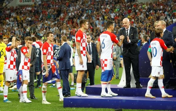 لحظة تسلك كرواتيا الميدالية الفضية