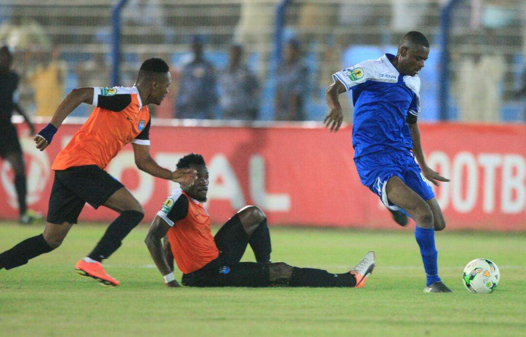 من لقاء الهلال السوداني مع يونياو دو سونجو الموزمبيقي