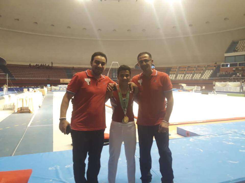 إحدى ذهبيات الجمباز المصري