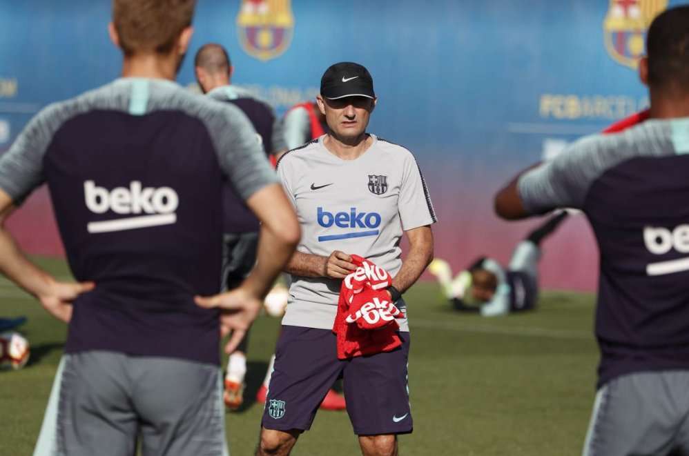 من تدريبات برشلونة