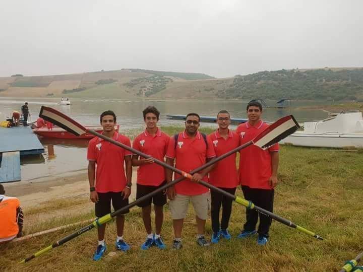 لاعبو مصر في التجديف