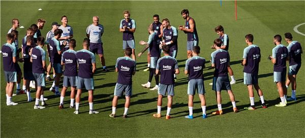 من تدريبات برشلونة