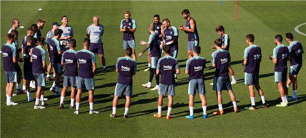 من تدريبات برشلونة