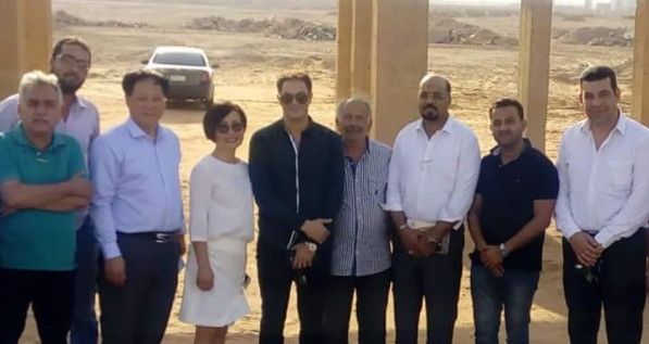 الوفد الصيني يزور أرض الاستاد