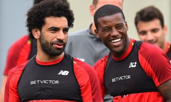 صلاح خلال التدريبات