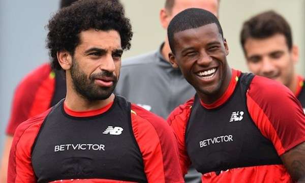 صلاح خلال التدريبات