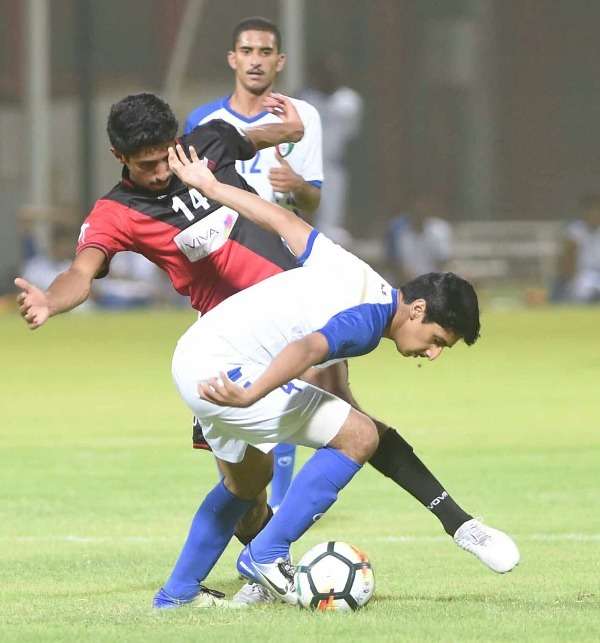 من أحد لقاءات المنتخب الأولمبي 