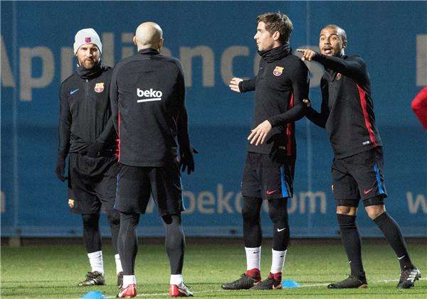 لاعبو برشلونة