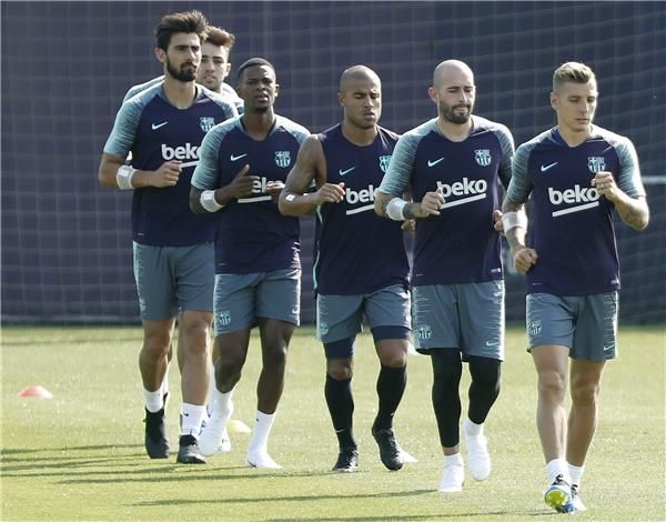 من مران برشلونة