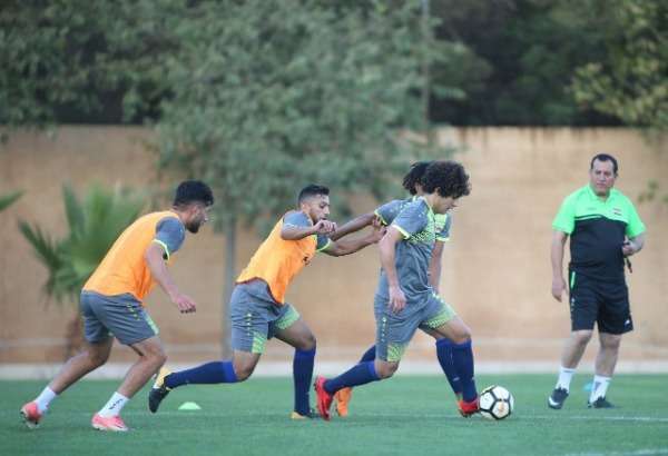 جانب من تدريبات منتخب العراق