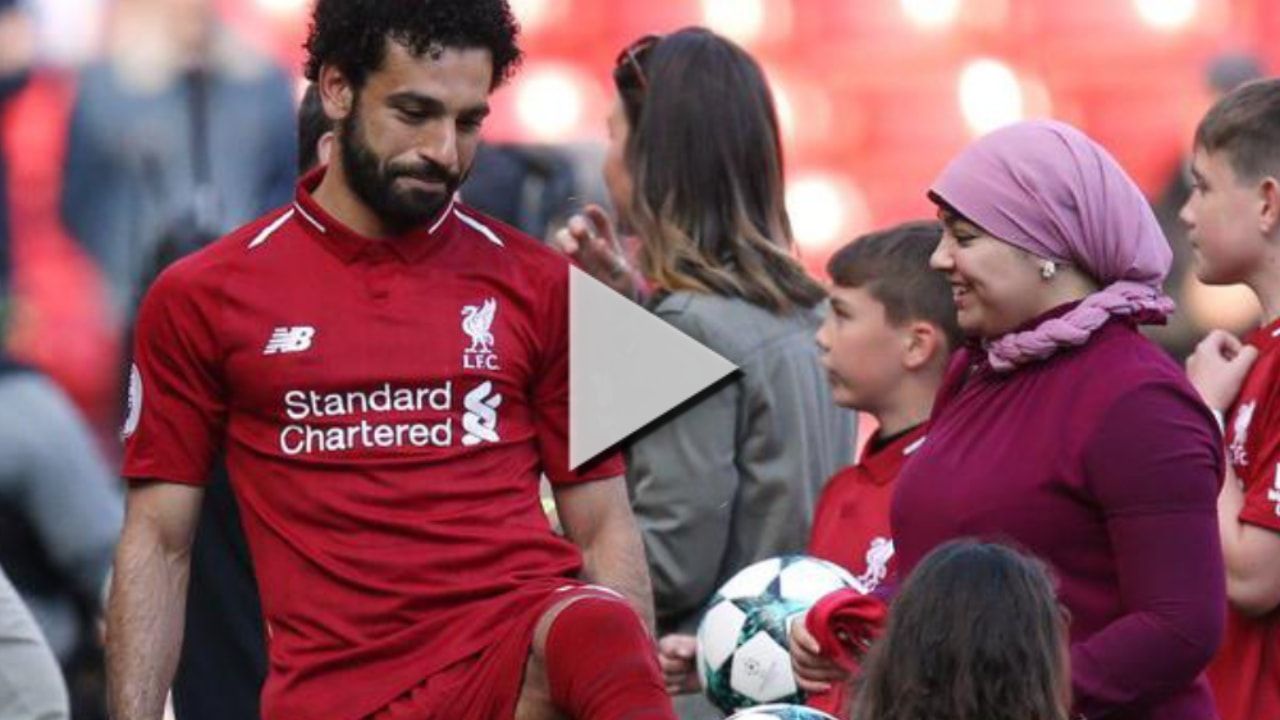 محمد صلاح وزوجته