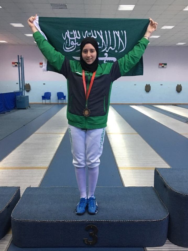 السعودية ندى عابد مع برونزية البطولة الدولية في الأردن