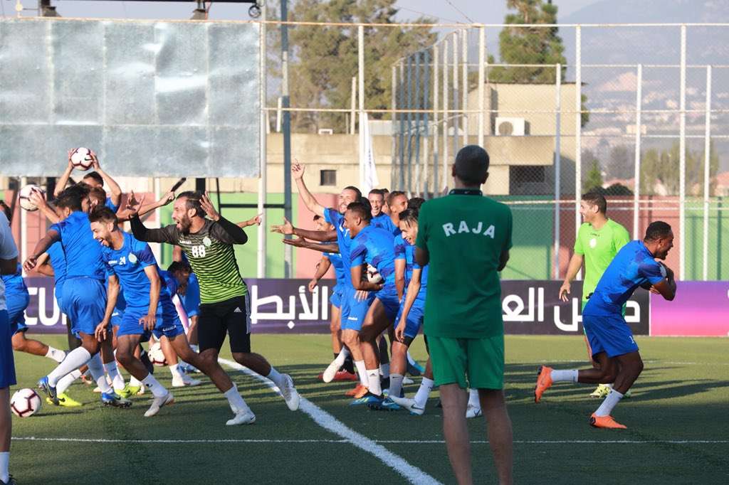جانب من تدريبات الرجاء