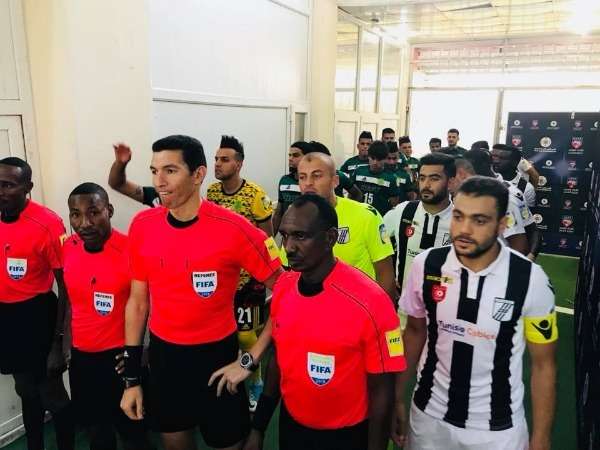 من مباراة الصفاقسي والنفط العراقي 