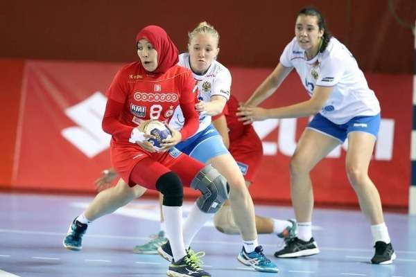 من مباراة تونس وروسيا 