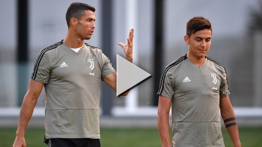 ديبالا ورونالدو في التدريبات